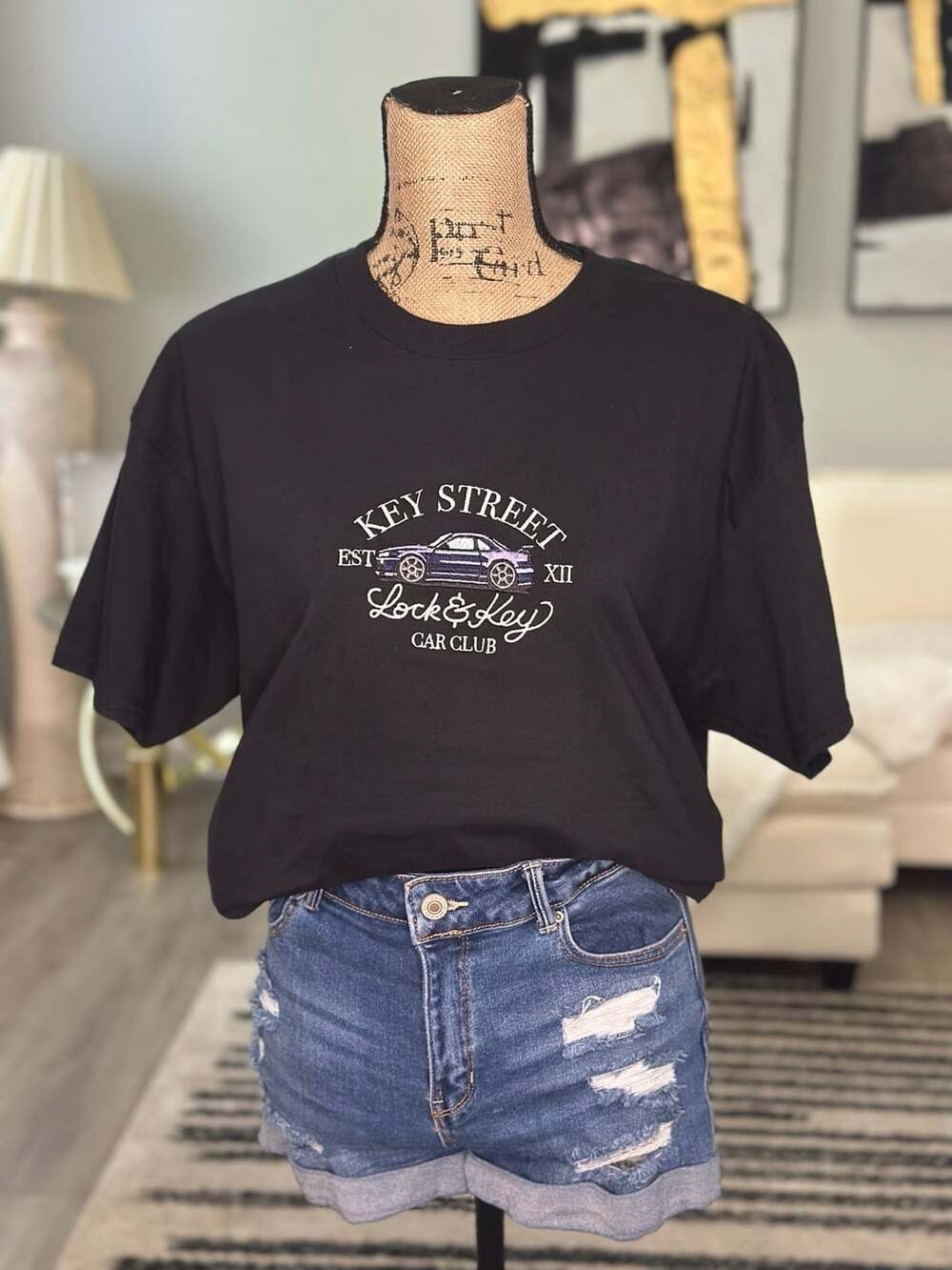 Key Street Lock & Key Club T-Shirt Size L Black